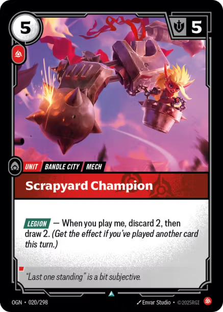Scrapyard Champion Origins