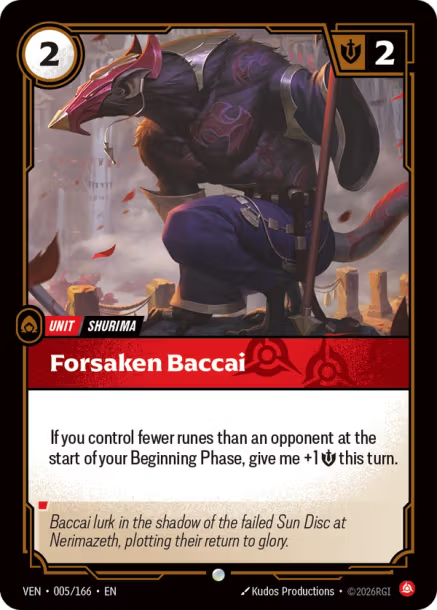 Forsaken Baccai Vendetta