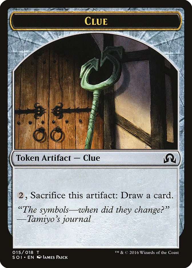 Clue Token (15) Shadow Over Innistrad