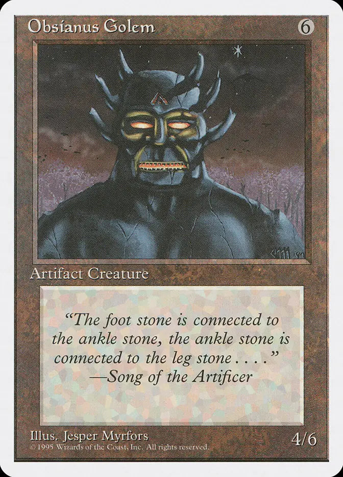 Obsianus Golem Fourth Edition