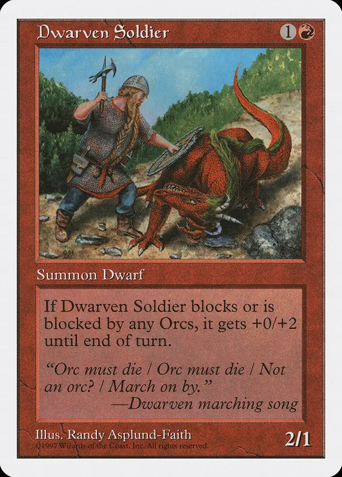 Dwarven Soldier Fifth Edition