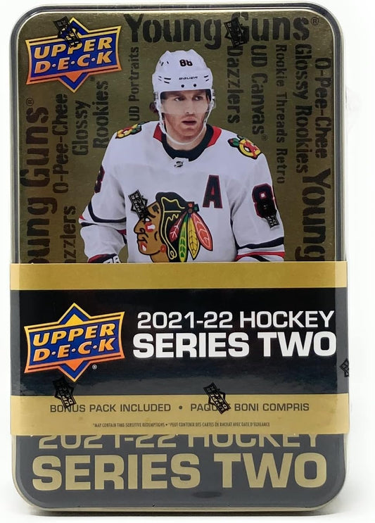 2021-22 Upper Deck Series 2 Tins 8 packs plus BONUS