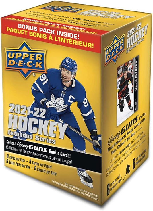 Upper Deck 2021-22 Extended Series Hockey Trading Card Blaster Box