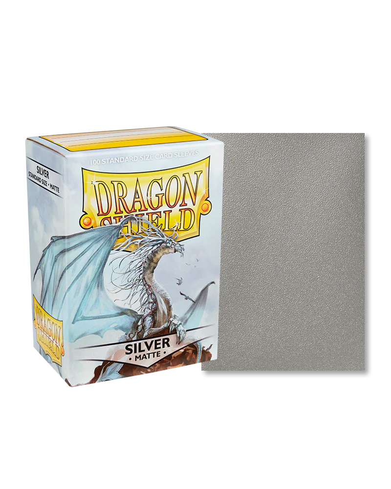 Dragon Shield 100ct Standard Size Silver Matte