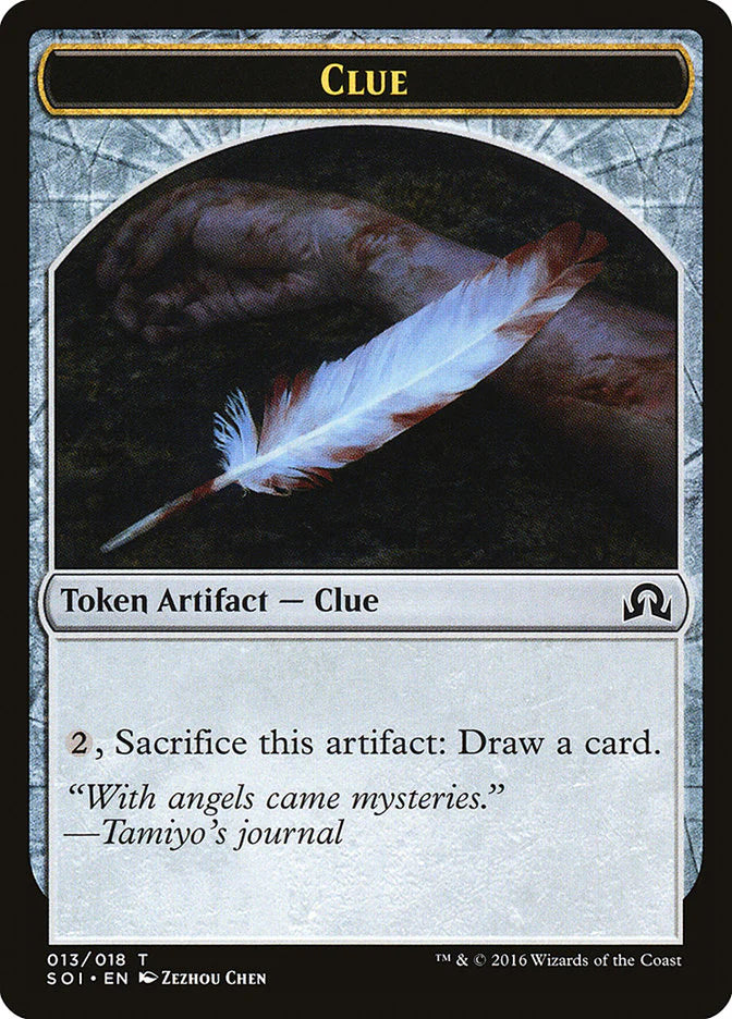 Clue Token (13) Shadow Over Innistrad