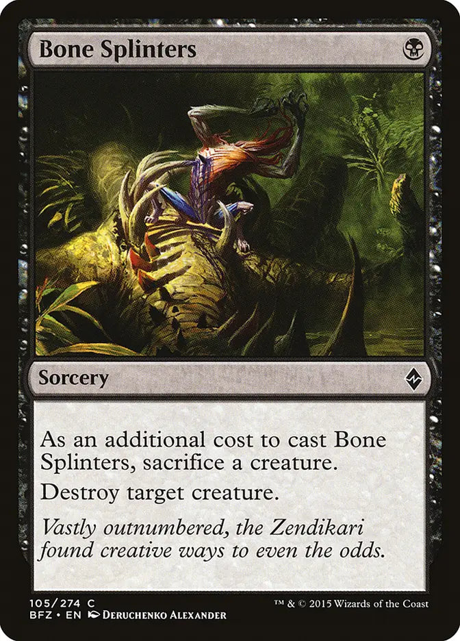 Bone Splinters Battle for Zendikar