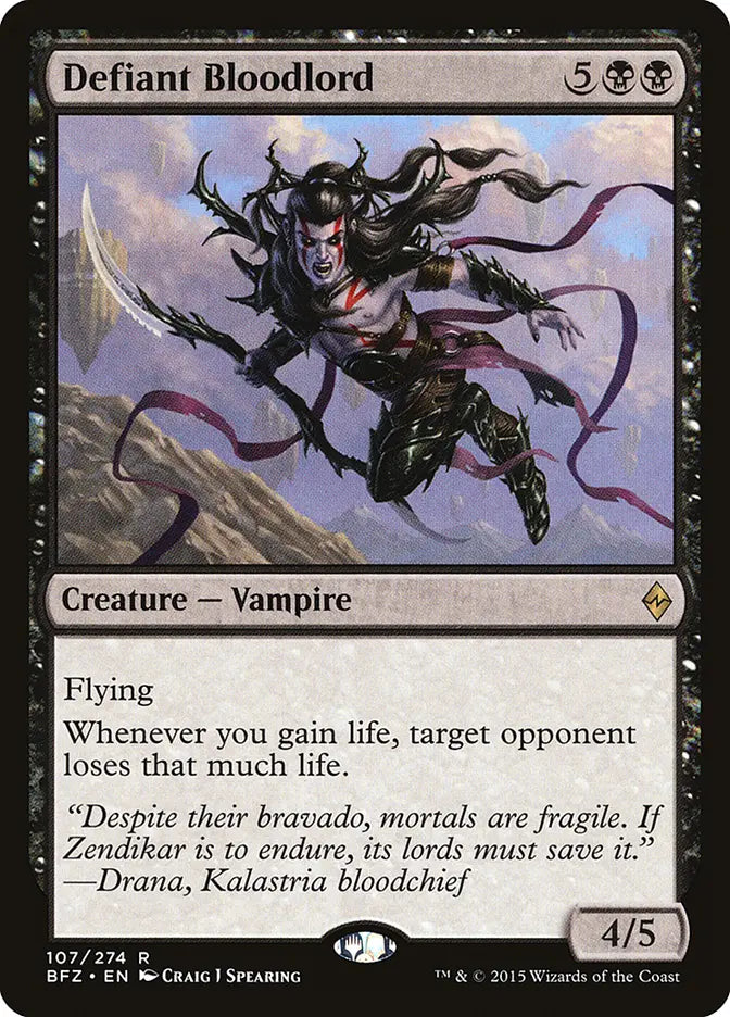 Defiant Bloodlord Battle for Zendikar