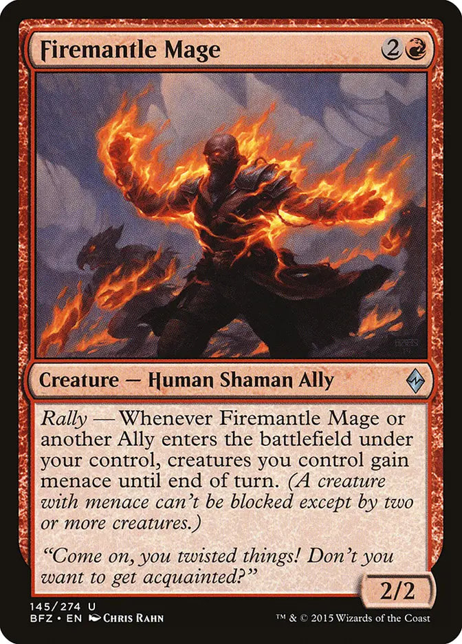 Firemantle Mage Battle for Zendikar