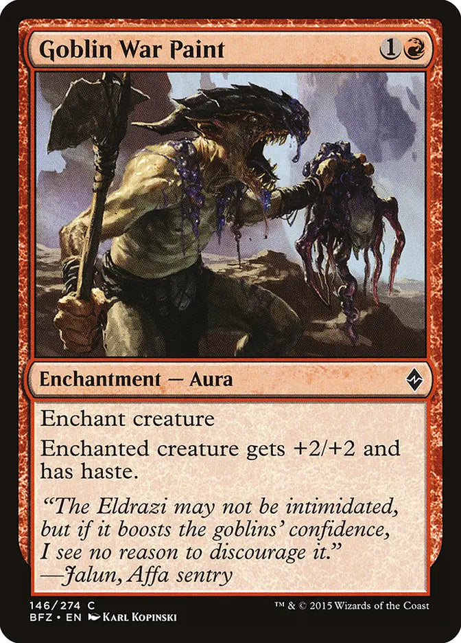 Goblin War Paint Battle for Zendikar