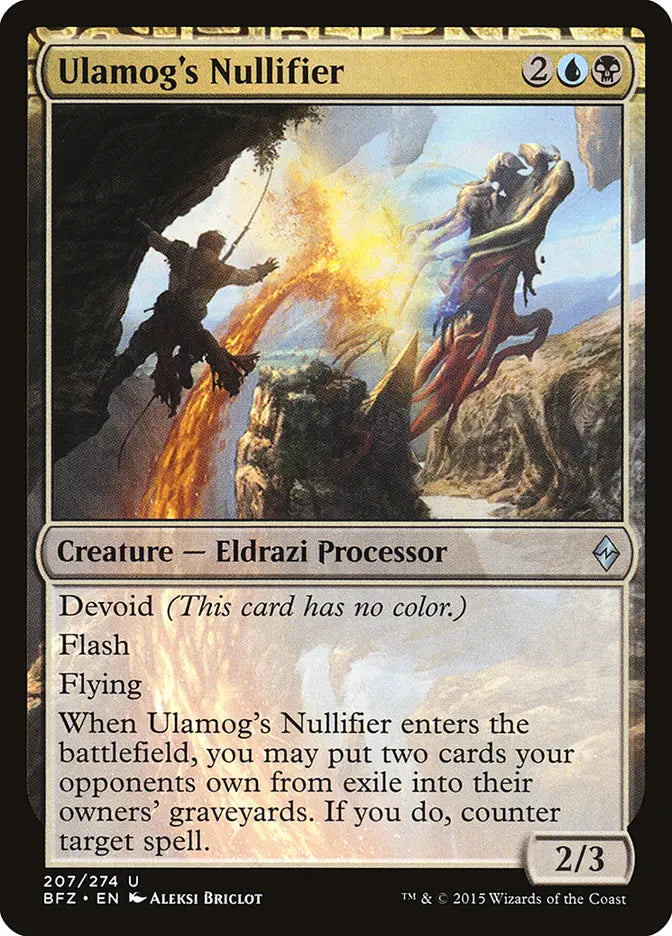 Ulamog's Nullifier Battle for Zendikar