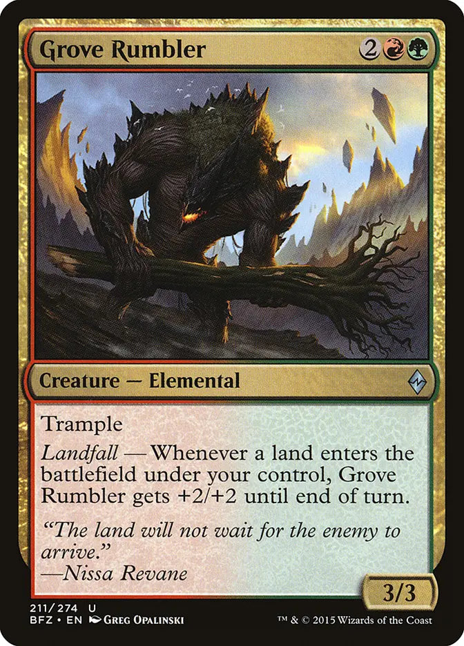 Grove Rumbler Battle for Zendikar