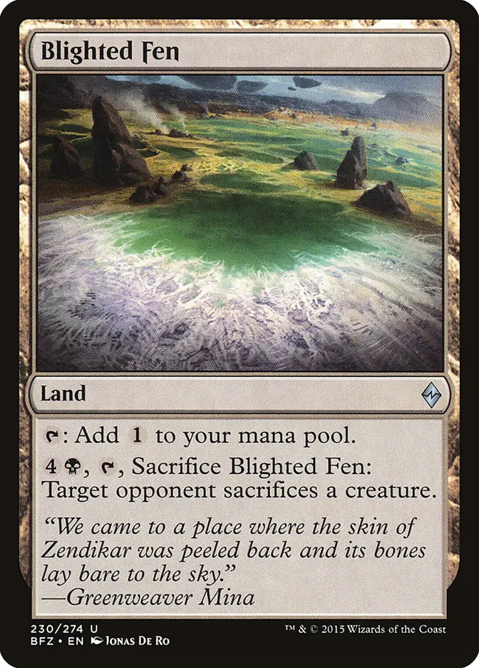 Blighted Fen Battle for Zendikar