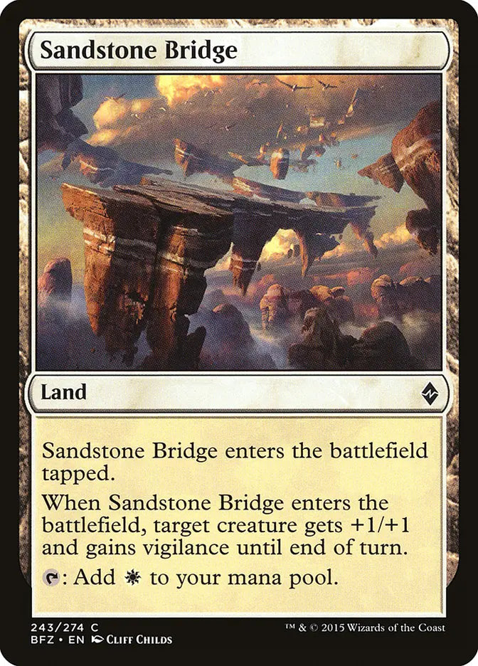 Sandstone Bridge Battle for Zendikar