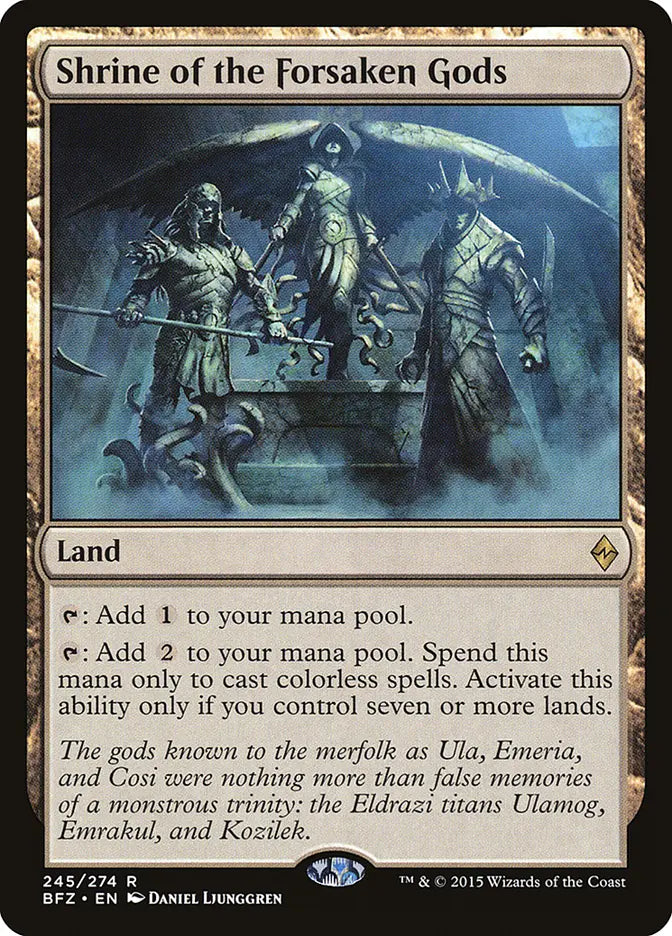 Shrine of the Forsaken Gods Battle for Zendikar