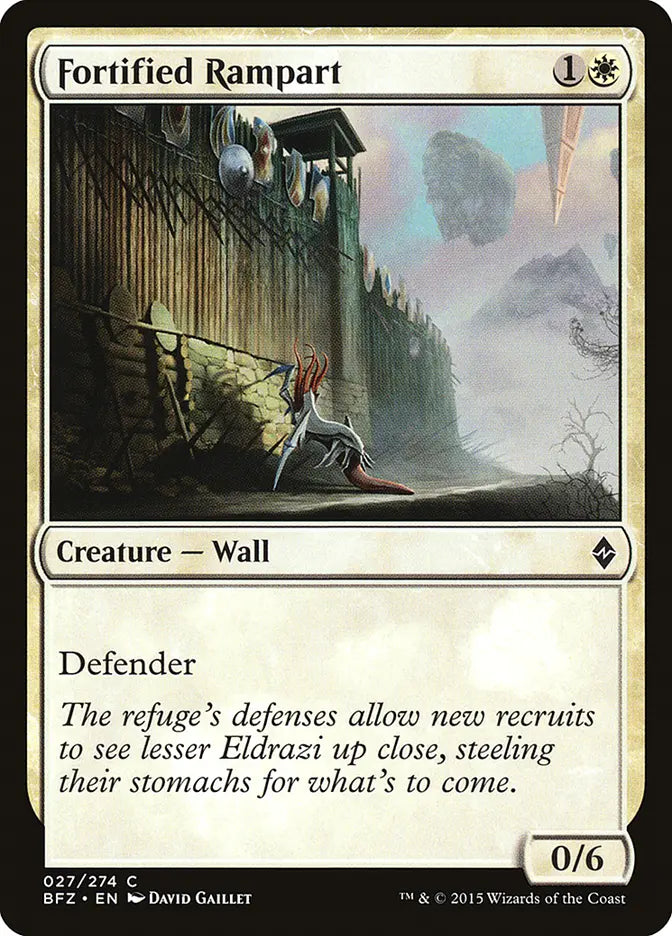 Fortified Rampart Battle for Zendikar
