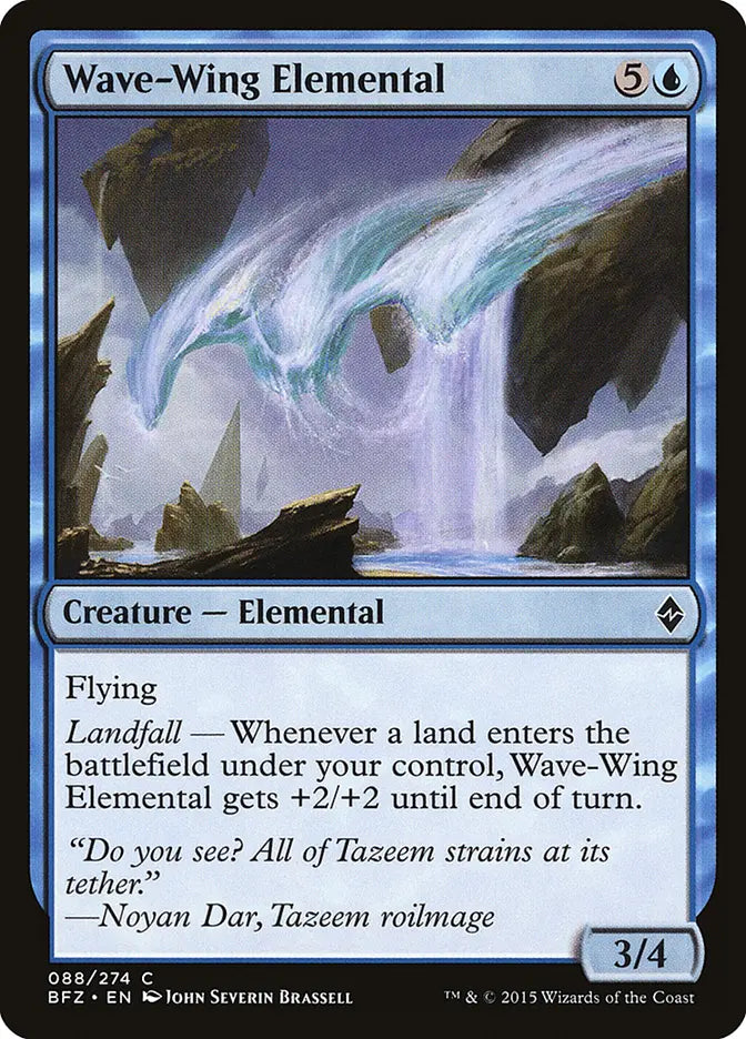 Wave-Wing Elemental Battle for Zendikar