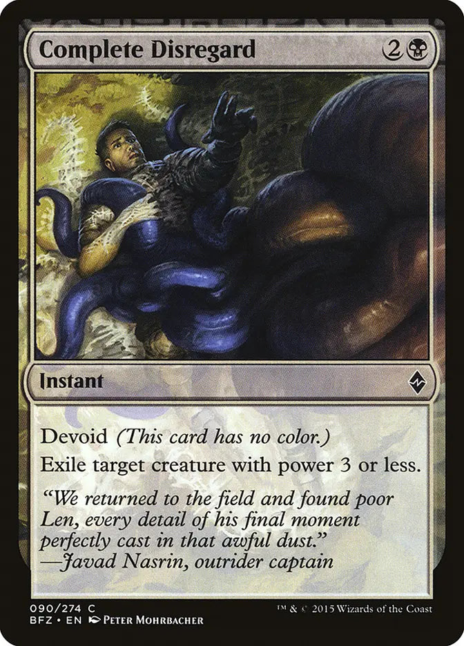 Complete Disregard Battle for Zendikar