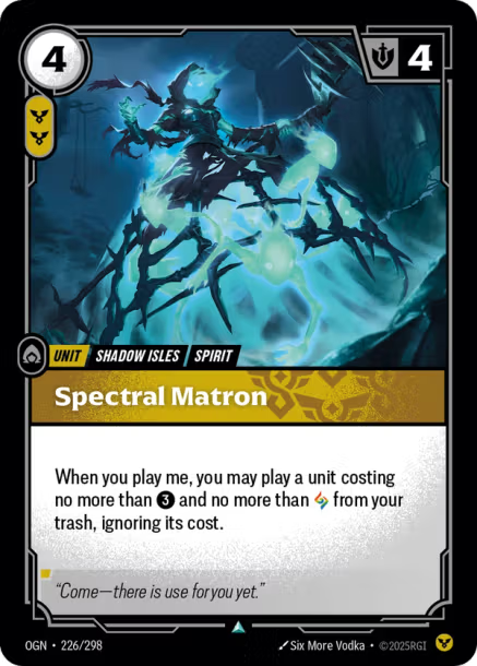 Spectral Matron Origins