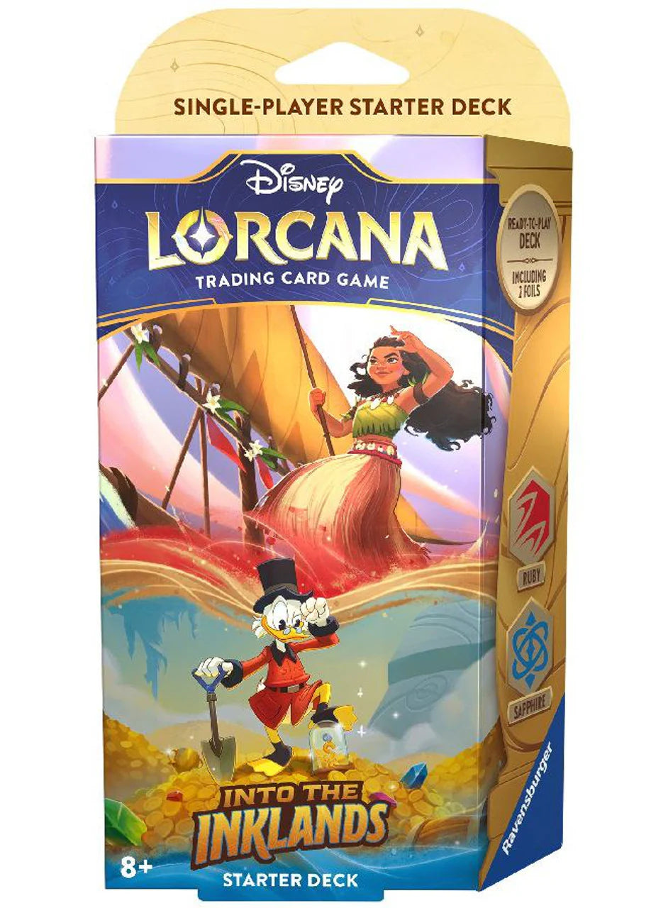 Disney Lorcana: Into the Inklands Starter Decks - Include Booster Pack