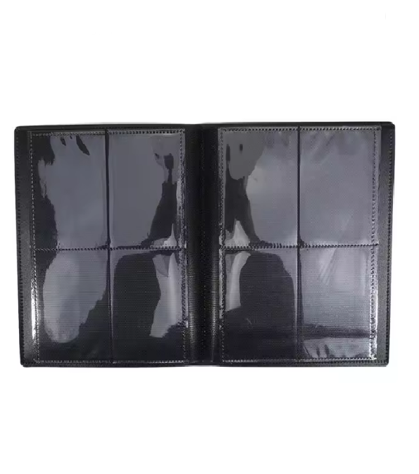 Trading Card Binder 4 Pockets 160 Cards Capacity Black