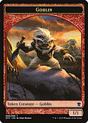 Goblin Token Dragons of Tarkir