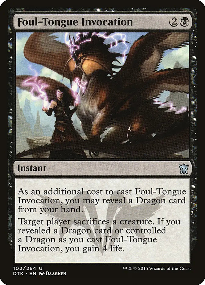 Foul-Tongue Invocation Dragons of Tarkir