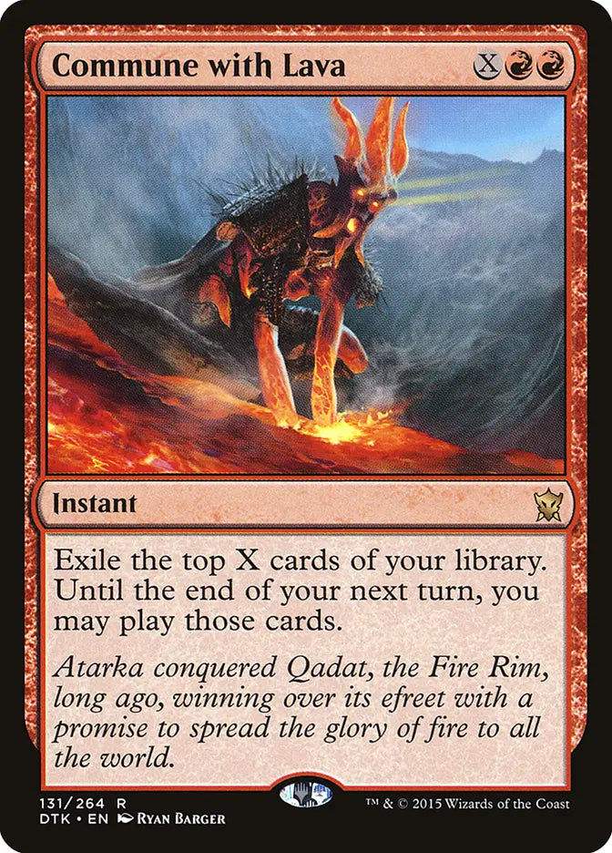 Commune with Lava Dragons of Tarkir