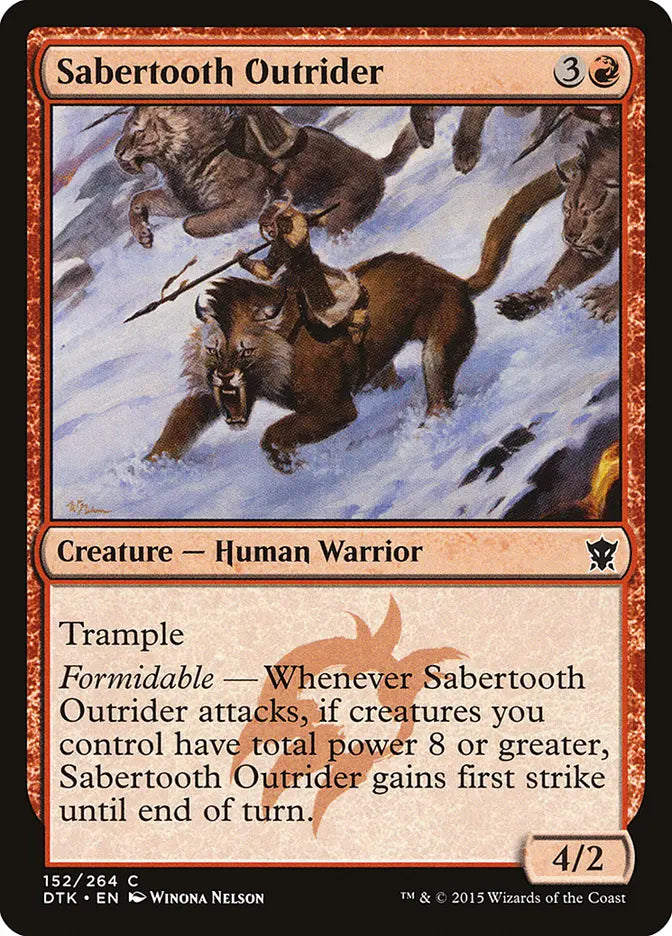 Sabertooth Outrider Dragons of Tarkir
