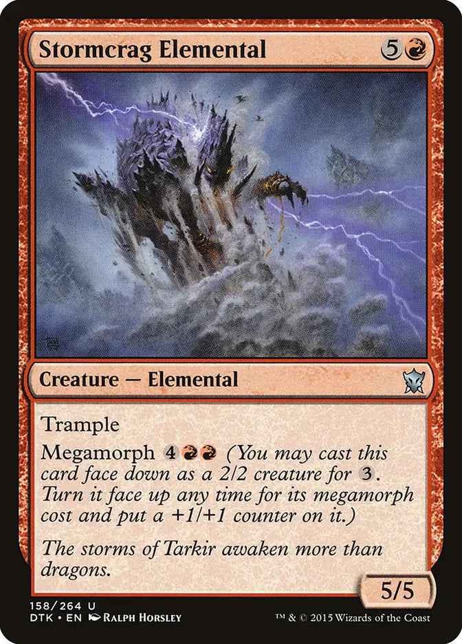 Stormcrag Elemental Dragons of Tarkir