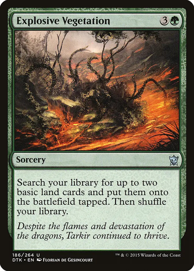 Explosive Vegetation Dragons of Tarkir