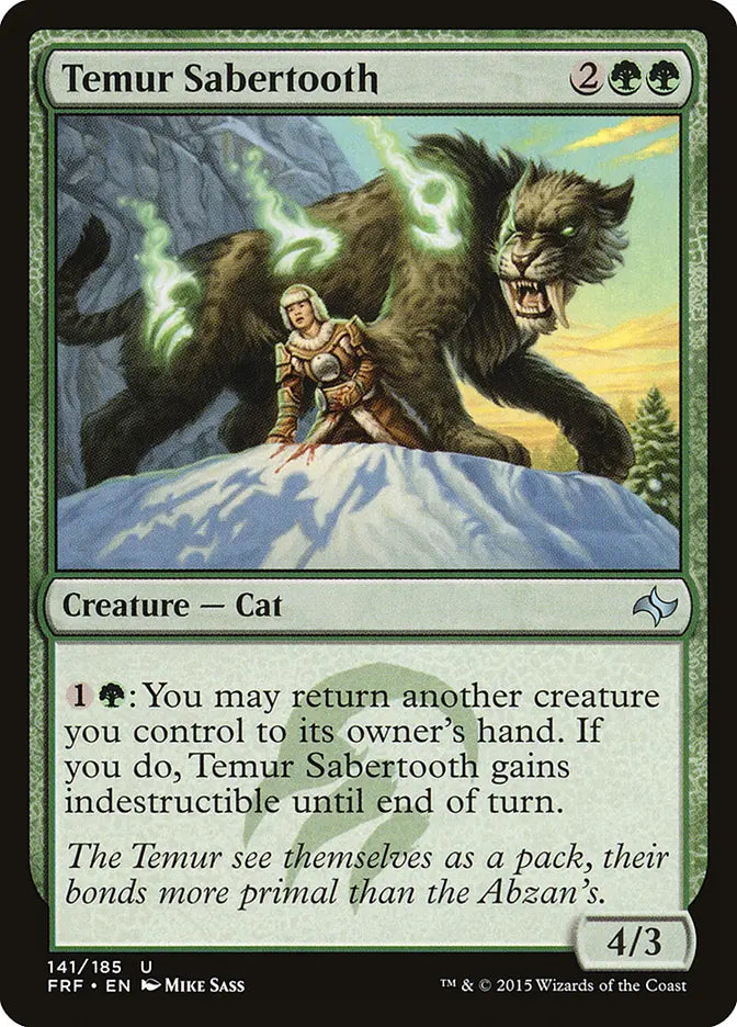 Temur Sabertooth Fate Reforged