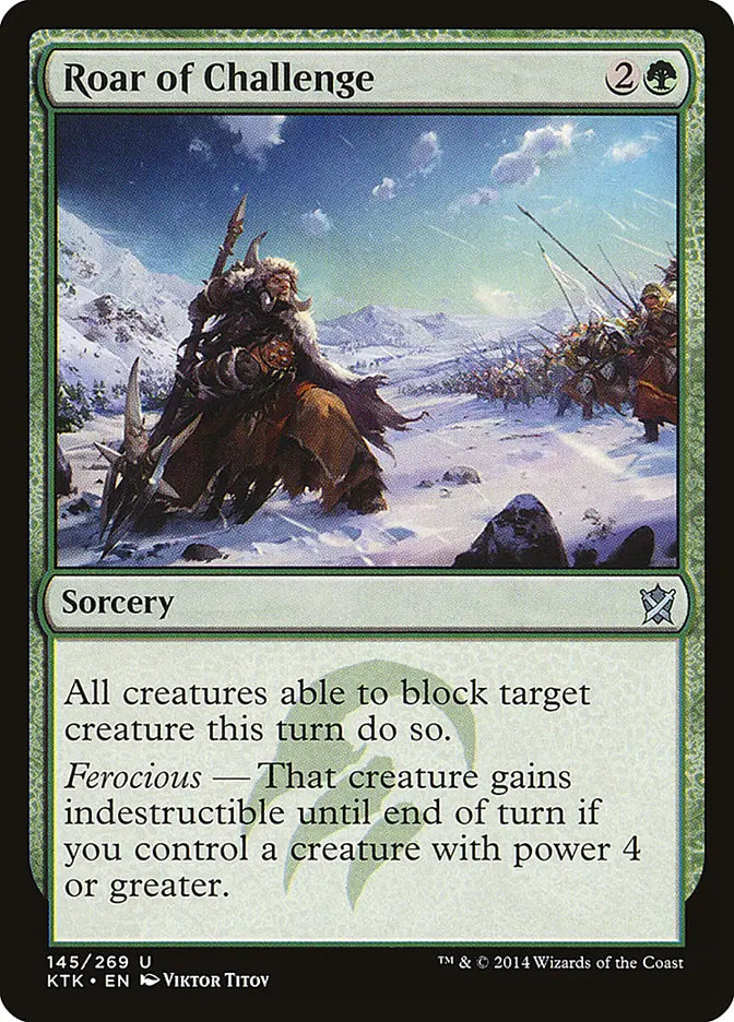 Roar of Challenge Khans of Tarkir