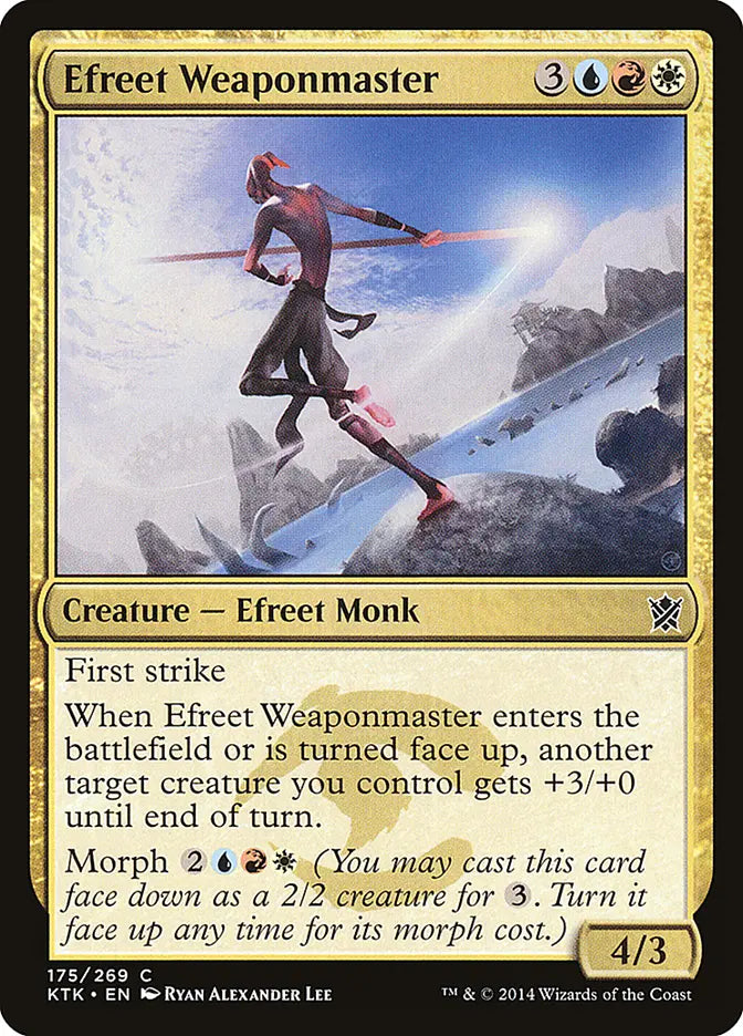 Efreet Weaponmaster Khans of Tarkir