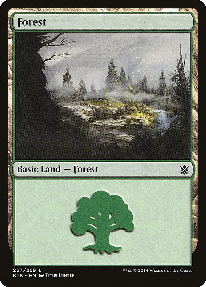Forest (267) Khans of Tarkir