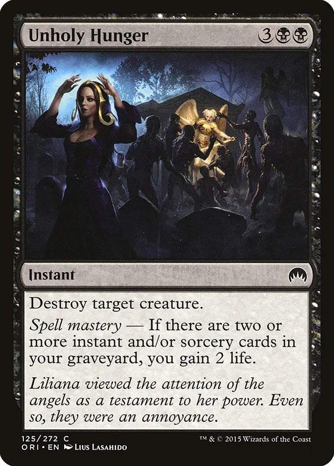 Unholy Hunger Origins