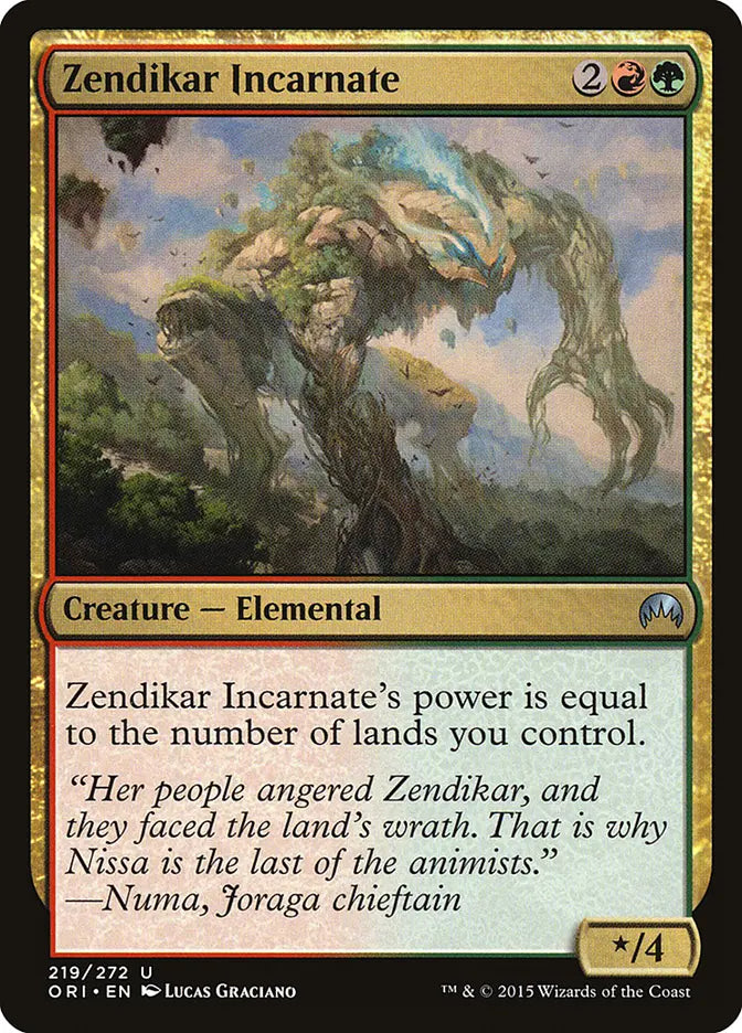 Zendikar Incarnate Origins