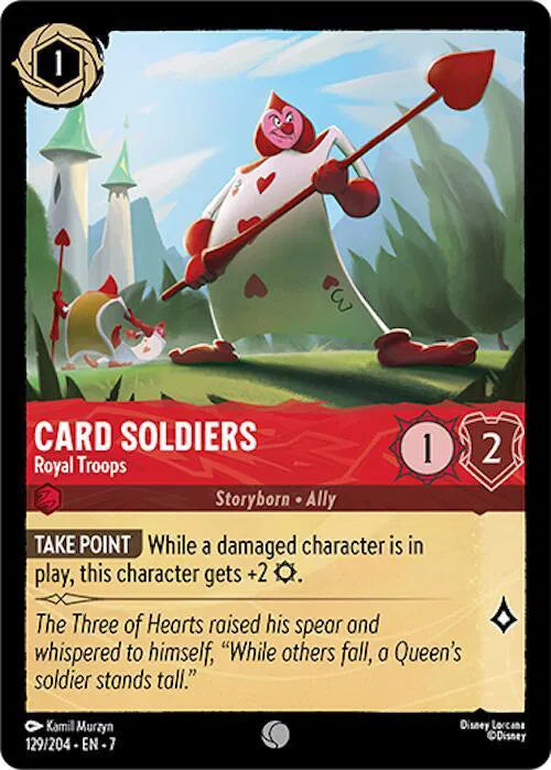 Card Soldiers - Royal Troops COLD FOIL Archazia's Island