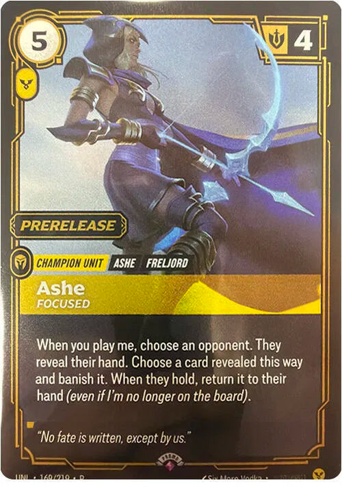 Ashe Focused Prerelease Promo Unleashed