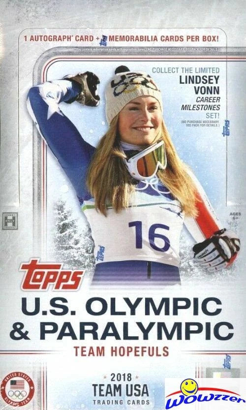 2018 Topps U.S. Winter Olympic & Paralympic Team Hobby Box