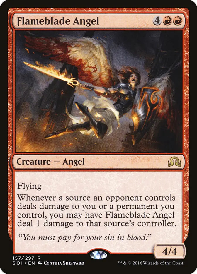 Flameblade Angel Shadow Over Innistrad