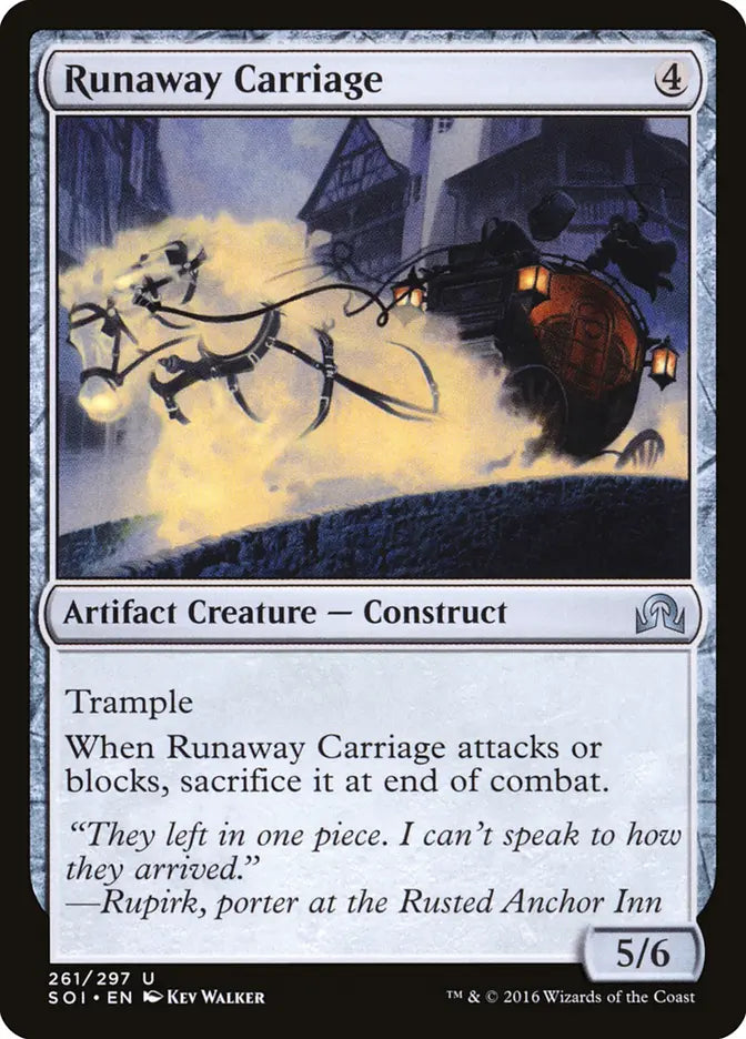 Runaway Carriage Shadow Over Innistrad