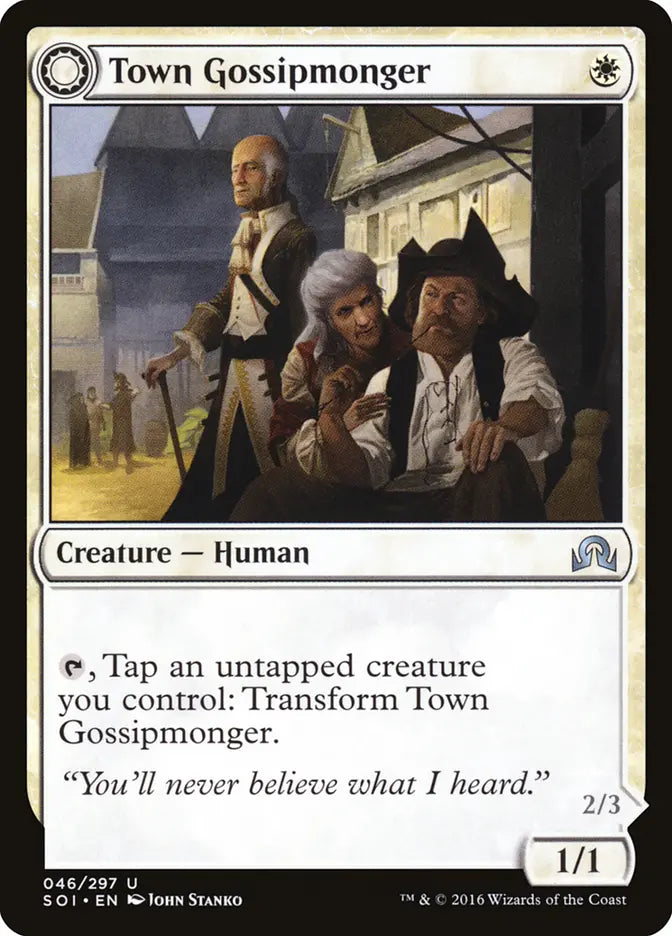 Town Gossipmonger Shadow Over Innistrad
