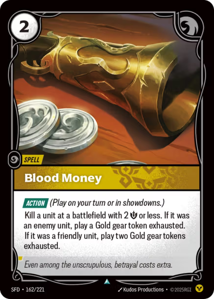 FOIL Blood Money Spiritforged
