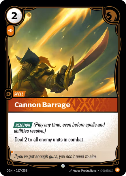 Cannon Barrage Origins