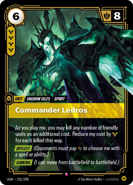 Commander Ledros Origins