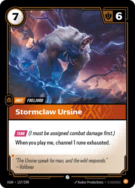 Stormclaw Ursine Origins