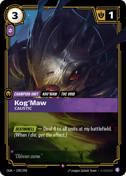 Kog'Maw, Caustic Origins