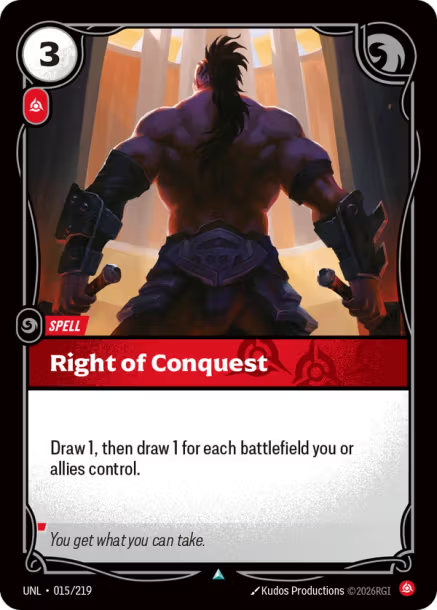 Right of Conquest Unleashed