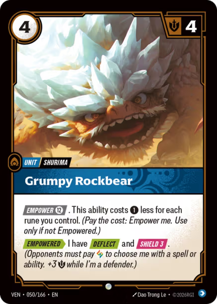 Grumpy Rockbear FOIL Vendetta