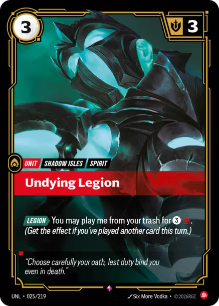 Undying Legion Unleashed